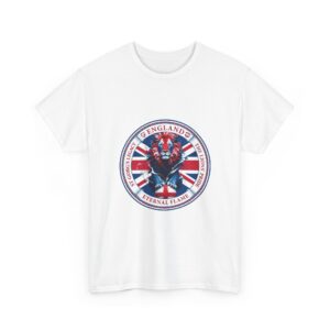 England Lion Roar Emblem T-Shirt, St George Flag Football