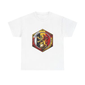 Belgium Lion Crest Tee, Belgian Heritage Badge Gift